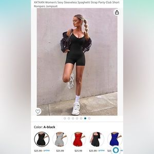 Never worn! Black romper jumpsuit- size medium